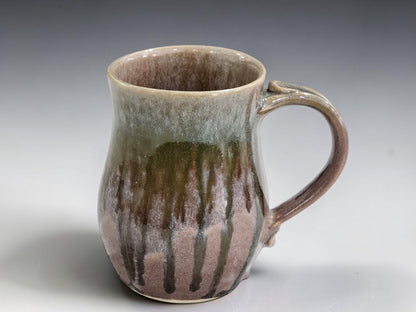 500ml  Brown and drippy glazed Coffee Mug, Handmade Melbourne Gift