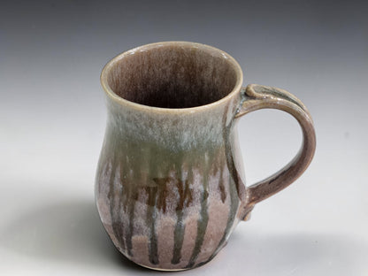 500ml  Brown and drippy glazed Coffee Mug, Handmade Melbourne Gift