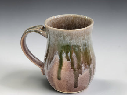 500ml  Brown and drippy glazed Coffee Mug, Handmade Melbourne Gift