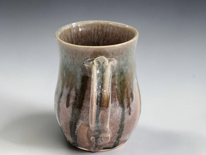 500ml  Brown and drippy glazed Coffee Mug, Handmade Melbourne Gift