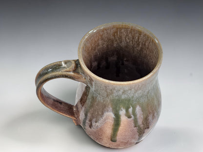 500ml  Brown and drippy glazed Coffee Mug, Handmade Melbourne Gift