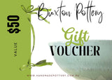 Buxton Pottery Gift Card - Buxton Pottery