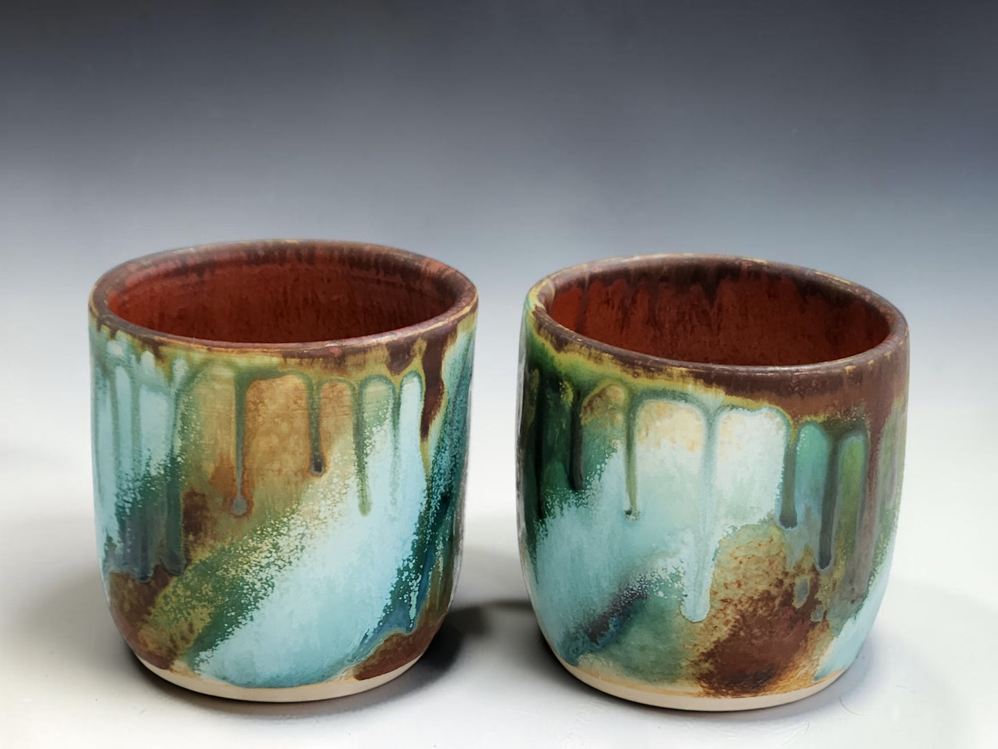 Handmade stoneware tumbler for coffee, tea or wine
