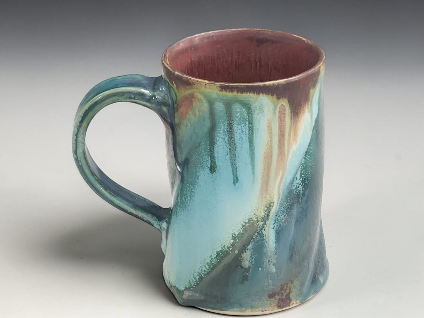 Australian handmade ceramic mug wheel-thrown in Melbourne with organic bush-inspired glaze