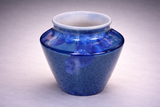 Melbourne handmade blue vase with white interior