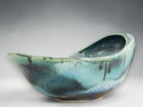 sculptural pottery bowl altered form ceramic centrepiece bowl