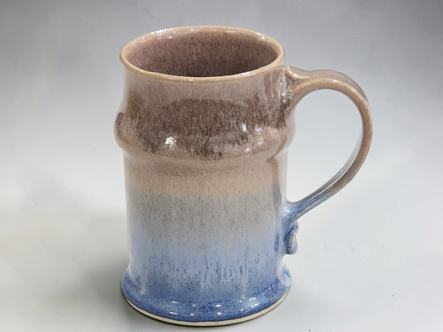 Australian pottery beer mug with traditional stein shape