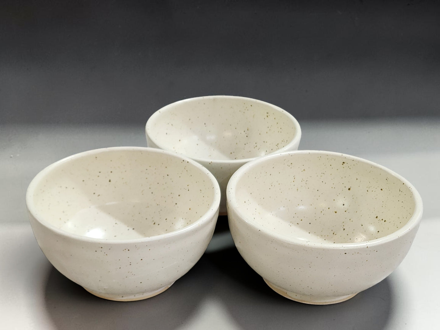 Cream speckled pottery bowl for cereal, soup and desserts handmade in Australia