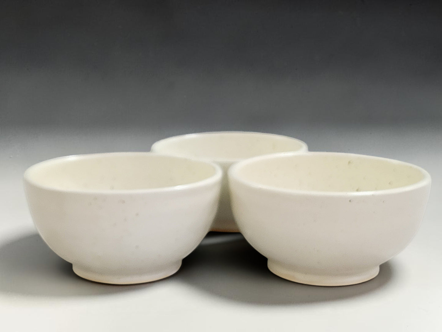 Handmade stoneware noodle bowl in cream speckled glaze by Buxton Pottery