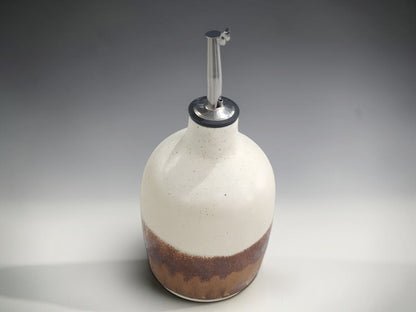 Ceramic olive oil bottle handmade in Melbourne, Australia