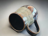 Australian handmade ceramic mug with curved handle