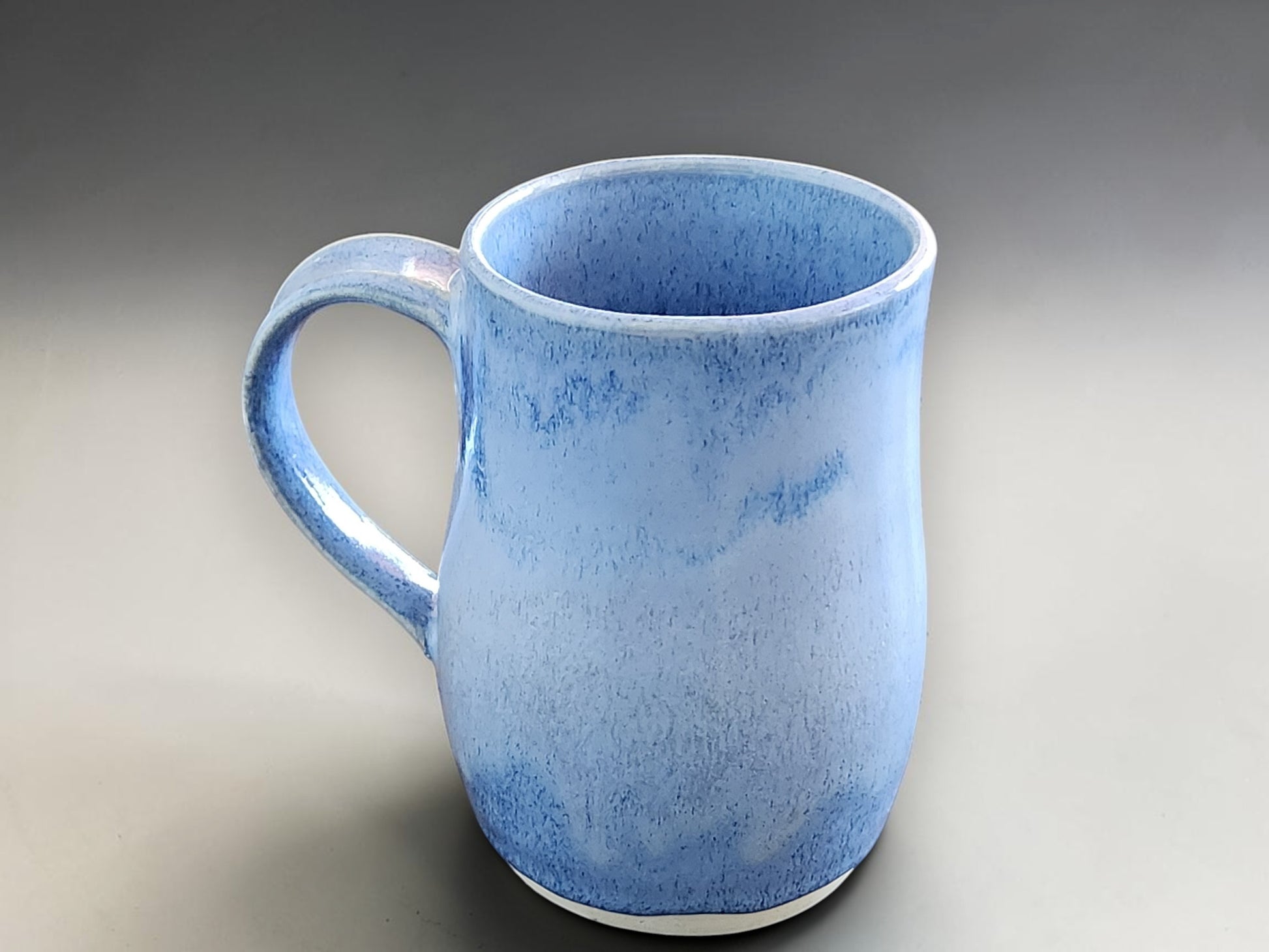 Blue ceramic coffee mug handmade in Melbourne Australia