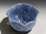 artisan pottery berry bowl filled with fresh strawberries