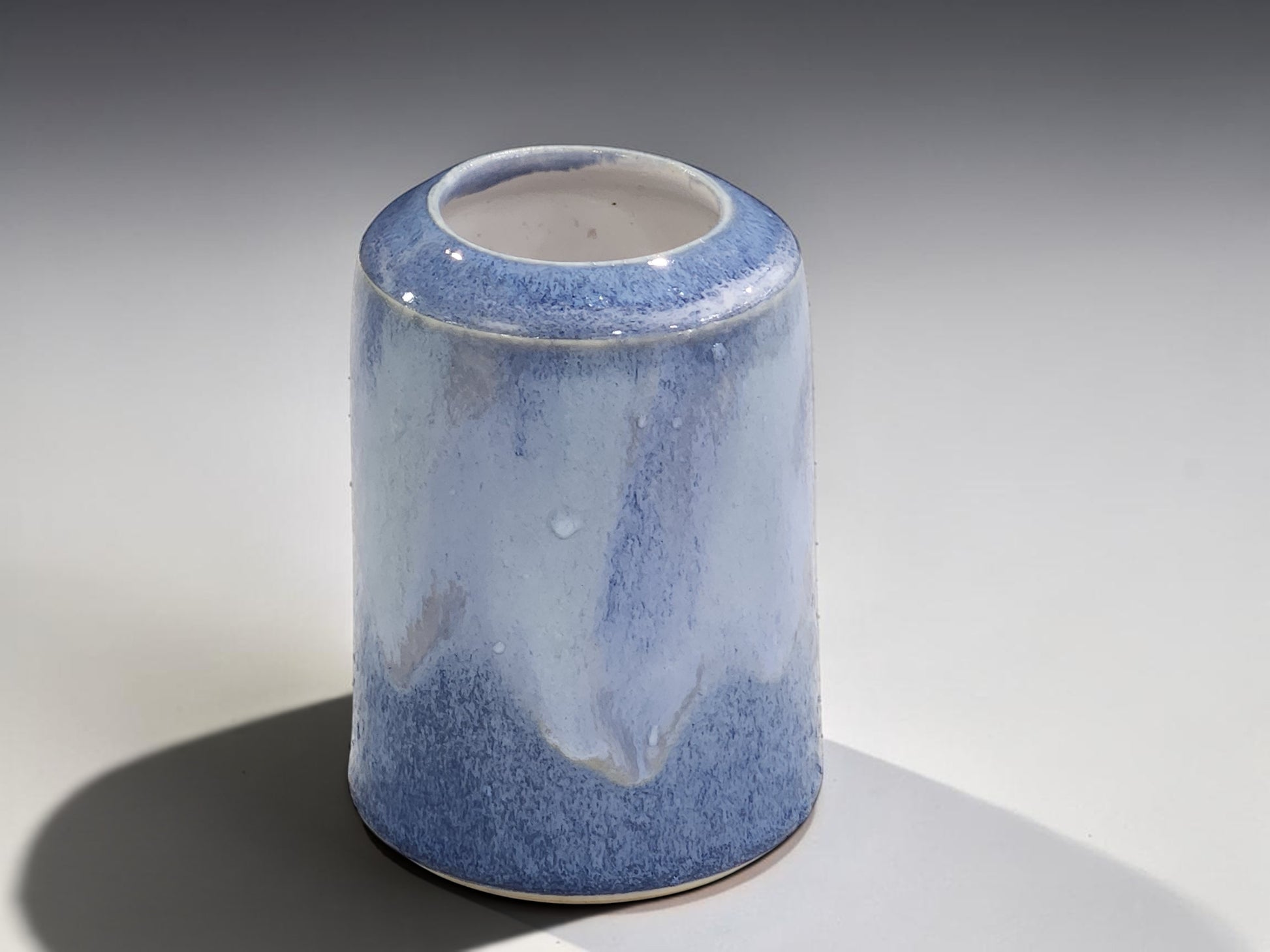 Unique bud vase from an Australian potter -  Buxton Pottery blue vase