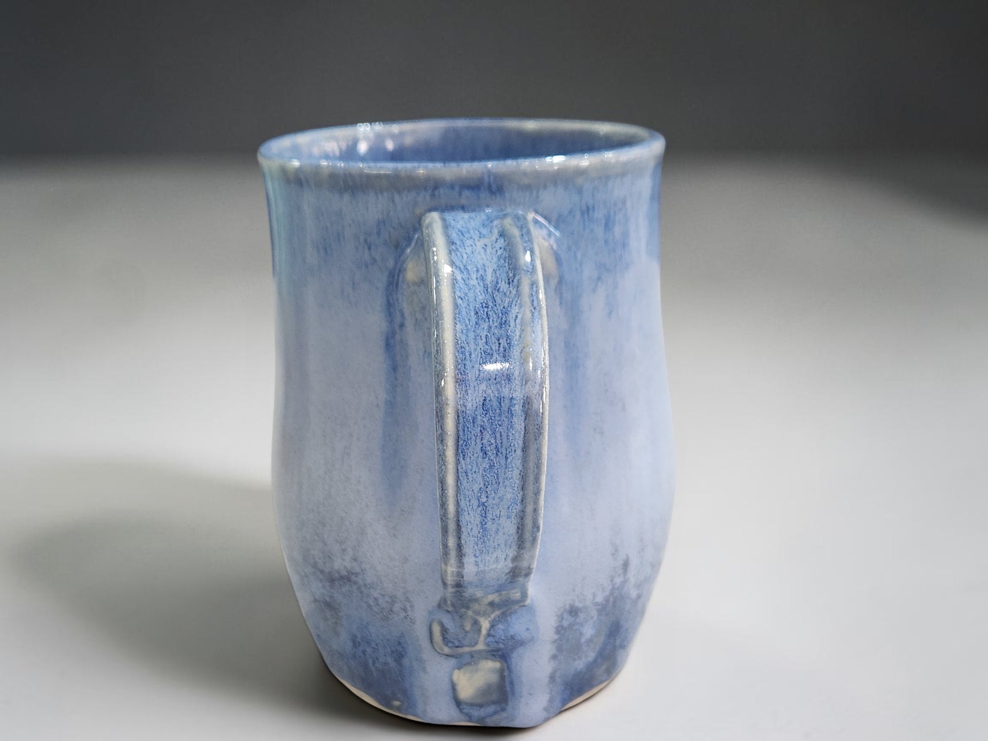 Handmade Blue Mottled Pottery Mug – Ceramic Coffee Mug–400ml  SECOND - Buxton Pottery