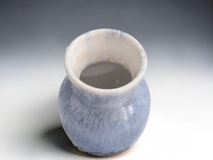 Petite 9cm blue and white ceramic flower vase handmade in Australia