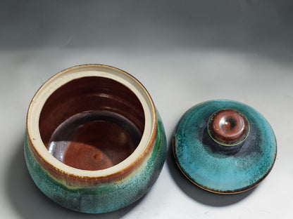 Australian handmade ceramic kitchen storage jar