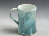 Side view of handmade 340ml ceramic coffee mug by Buxton Pottery