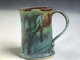Handmade 350ml pottery mug from the Bush Creek Earth Collection, Australian wheel-thrown stoneware mug.