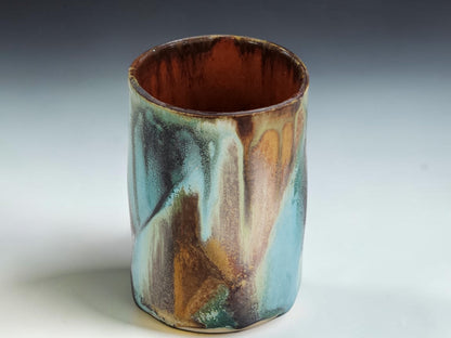 Handmade stoneware tumbler for coffee, tea, water, wine or whisky, made in Melbourne