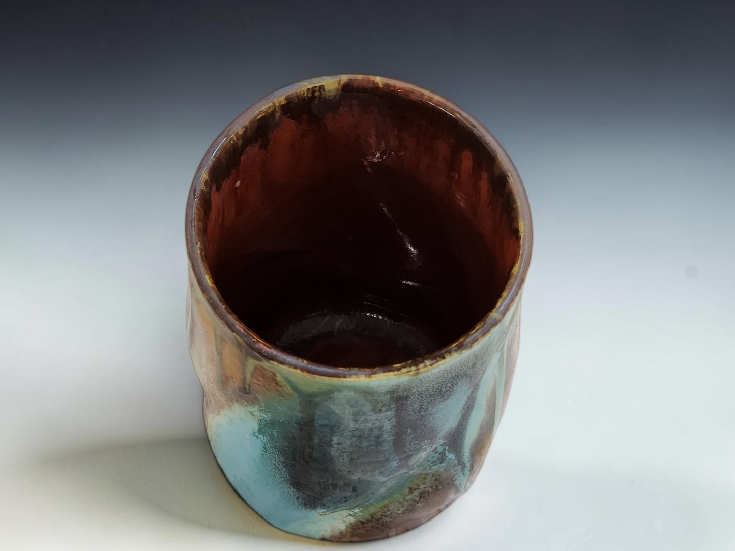 Buxton Pottery handmade tumbler, unique ceramic drinkware gift from Melbourne Australia