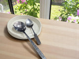 Ceramic Spoon rest - Handmade pottery -speckle cream glaze - handmade ceramic spatula holder- kitchen accessory