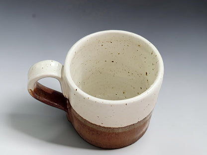 Small 100ml pottery coffee cup with a one-finger handle