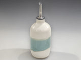 Australian handmade ceramic oil bottle for olive oil or dressing