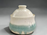 Ceramic sugar bowl with lid for kitchen bench or coffee nook