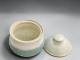 Handmade lidded sugar bowl for tea and coffee station styling