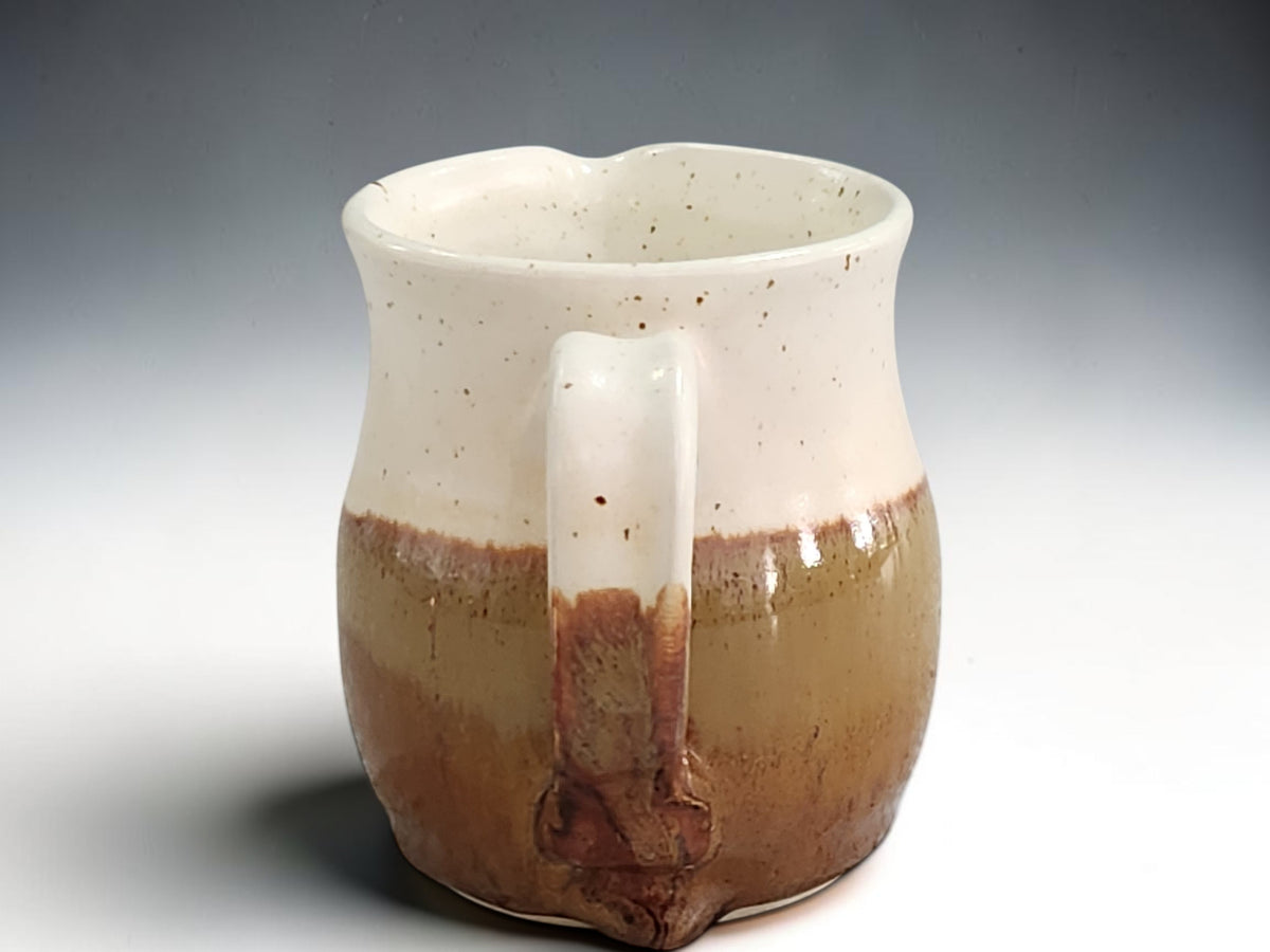 Speckled cream and brown handmade pottery jug Melbourne