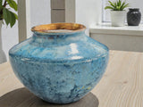Handmade Blue Crystalline Vase | Unique Ceramic Pottery Jar | Australian Porcelain Home Decor