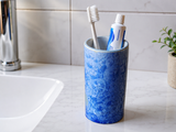 Small pottery container for the bathroom.