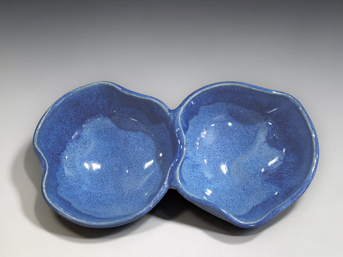 Australian handmade ceramic double bowl by Buxton Pottery