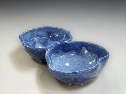 Unique handmade blue snack bowl for grazing table styling