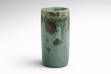 Unique handmade ceramics vase green crystalline glaze one of a kind Australian pottery gift