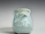 Handmade pottery salt pig for kitchen bench salt storage
