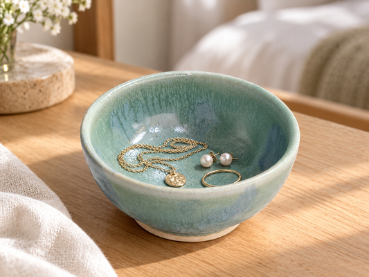 Small pottery handmade bowl -  Condiment - Salt-  Dipper -trinket bowl