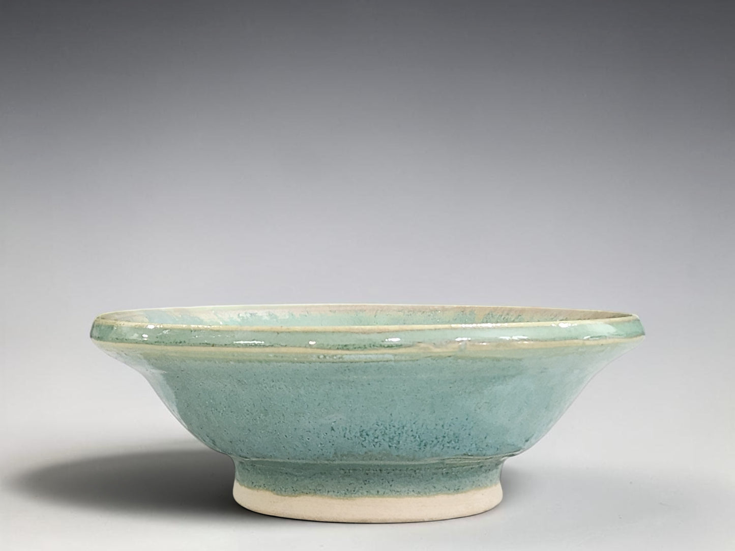 small pottery trinket bowl handmade Australia unique glaze pattern