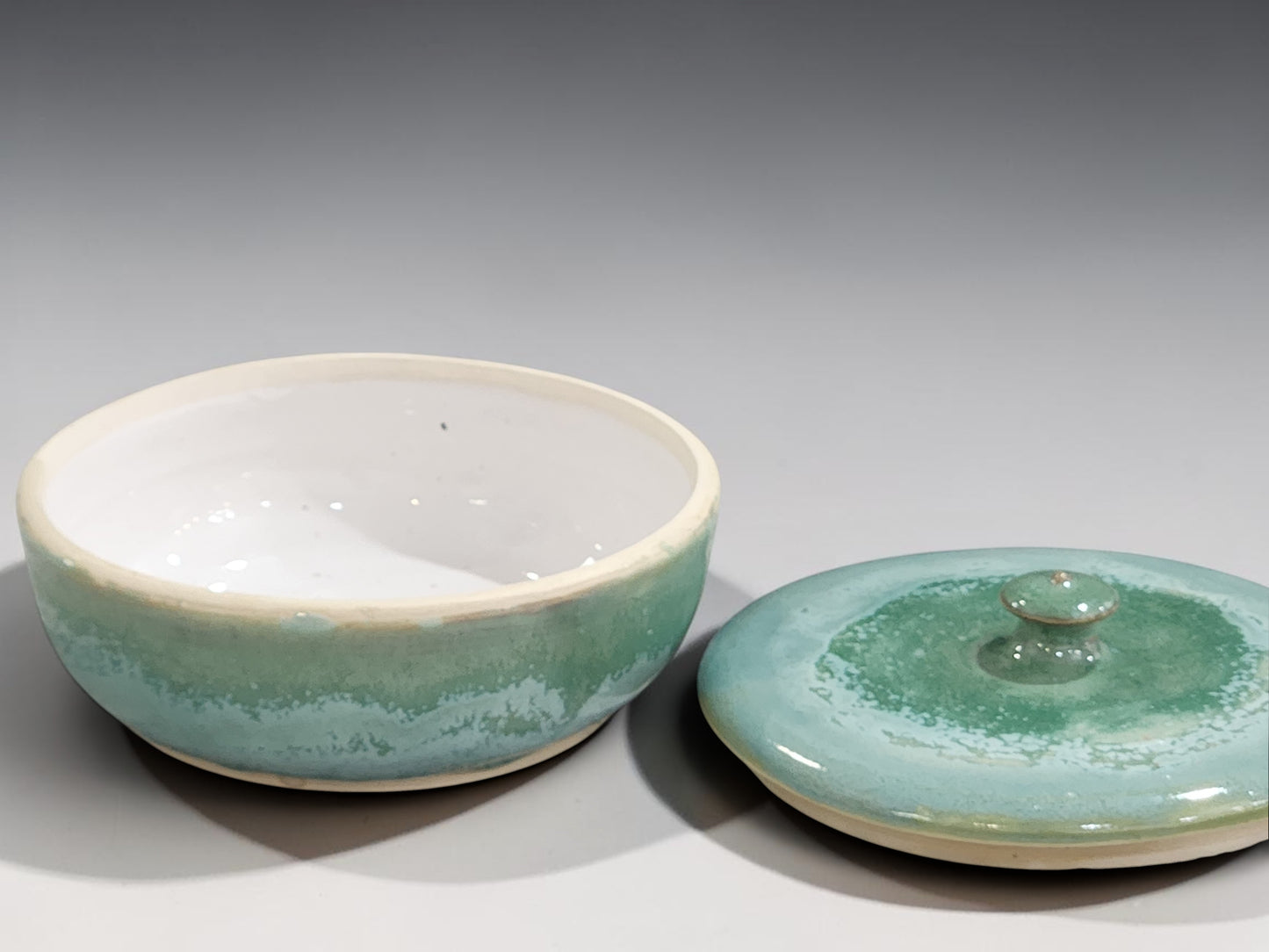 Unique handmade green ceramic homewares bowl
