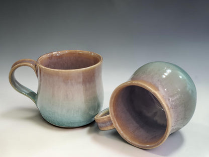 Stoneware tea mug handmade in Melbourne with blended earthy glazes and contemporary artisan design.