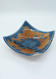 Hand made Ceramic platter - Porcelain pottery Crystalline glaze centre piece small - Coffee table display