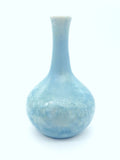 Handmade porcelain pottery bud vase -Small Blue ceramic vase - Ceramic crystalline glaze small vase - decorative pottery - display flowers