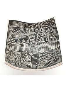 Hand-made ceramic bowls - carved pottery display plates/ bowls - serving or centrepiece - beautiful unique gift - home decor