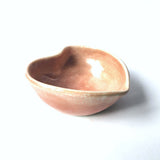 Small pottery bowl - Trinket dish -Heart shaped- Handmade ceramic ring dish - condiment bowl