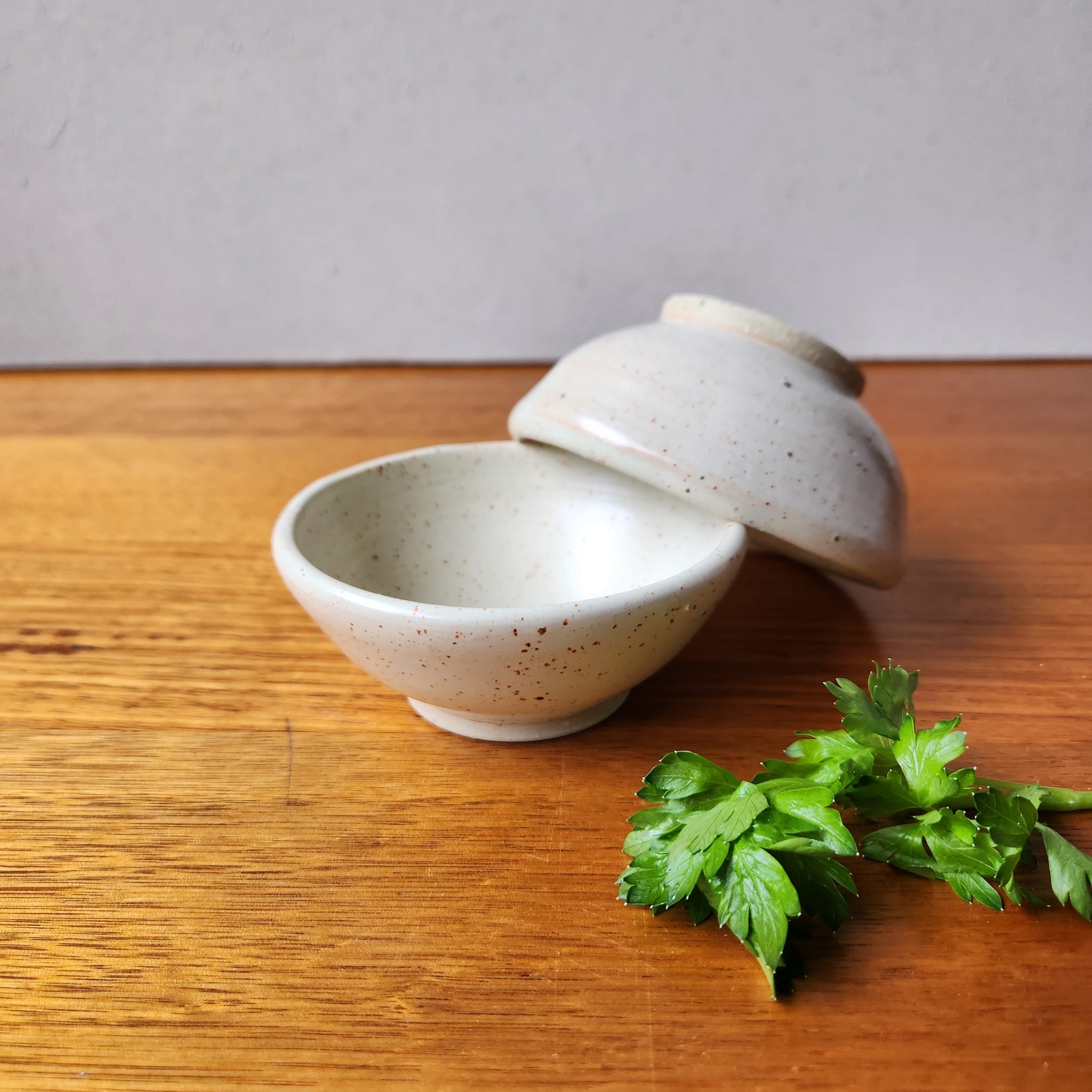 Small ceramic handmade bowl - Condiment - Salt- Dipper -trinket bowl