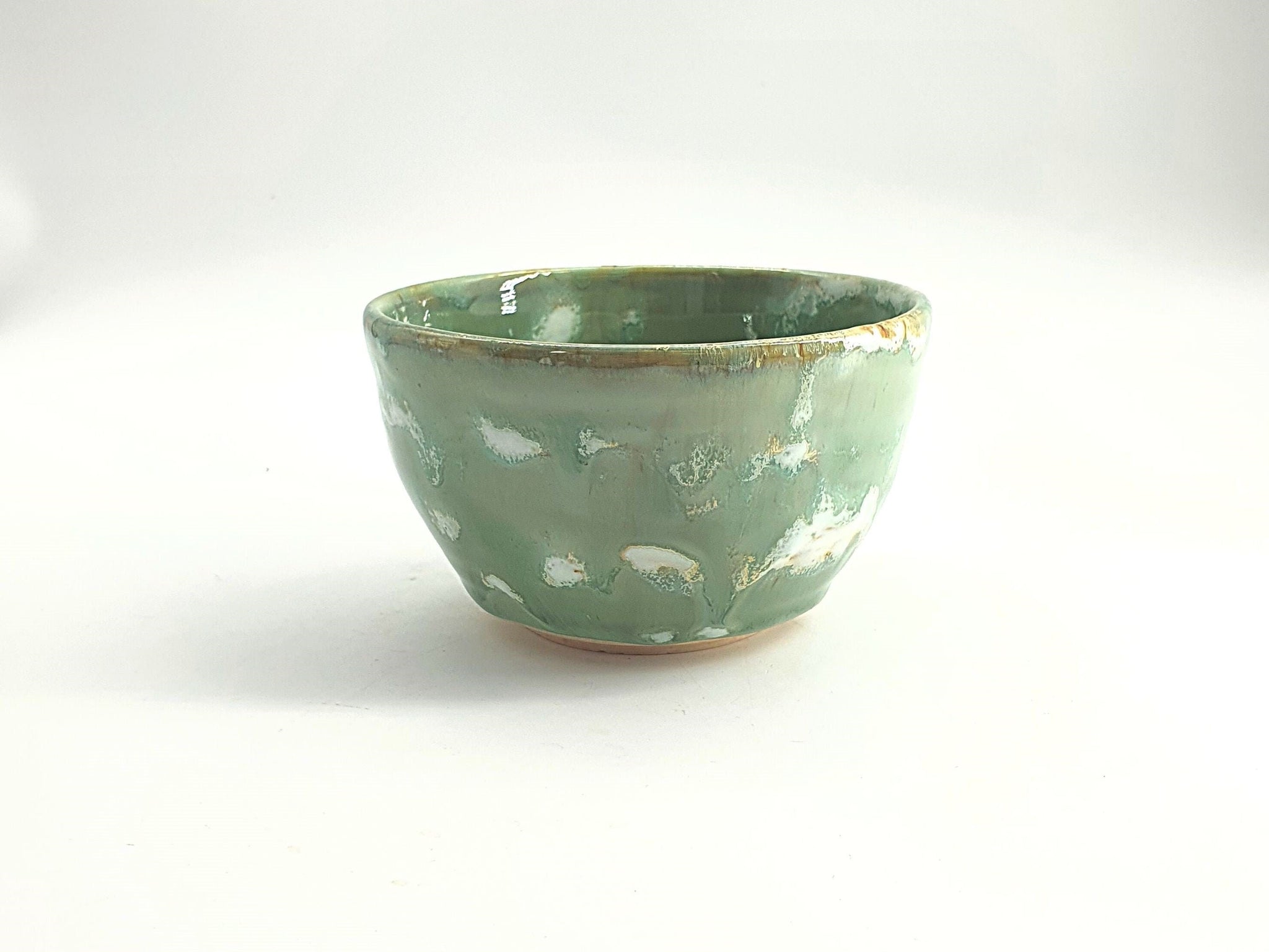 Pottery Bowl small - Stoneware desert bowl-Soft turquoise noodle bowl - handmade in Australia