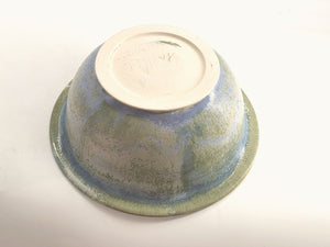 Small handmade ceramic bowl-porcelain pottery desert bowl - Breakfast bowl in blue - Handmade in Australia