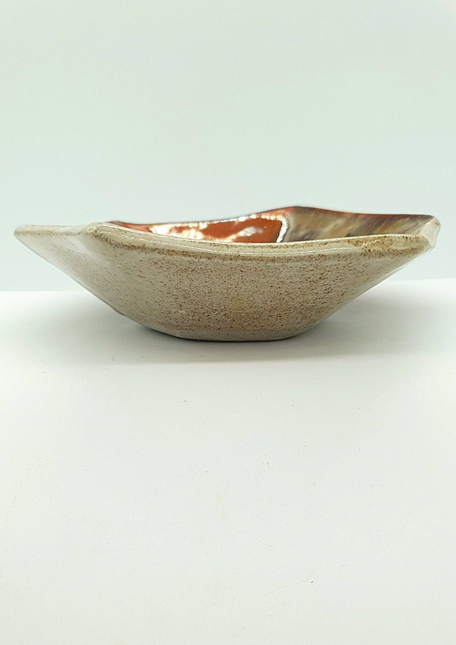 Handmade Australian pottery – hexagonal serving and display bowl