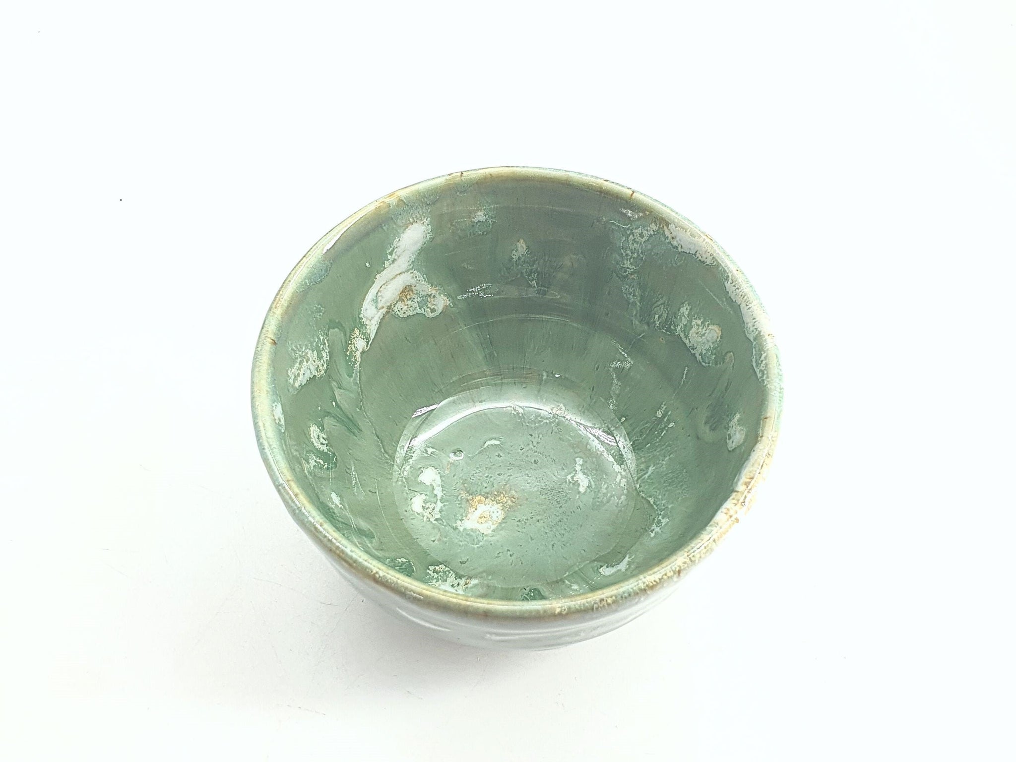 Pottery Bowl small - Stoneware desert bowl-Soft turquoise noodle bowl - handmade in Australia